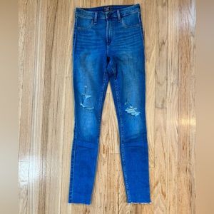 Abercrombie and Fitch, high-rise jeans leggings